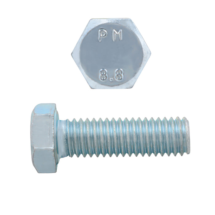 H. Paulin (680) 009-230 Paulin M8-1.25 x 25mm Metric Hex Head Cap Screws CL 8.8 Coarse Zinc DIN933 FT 8 Pcs