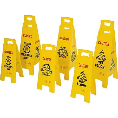 Wet Floor Safety Signs - FG611200YEL