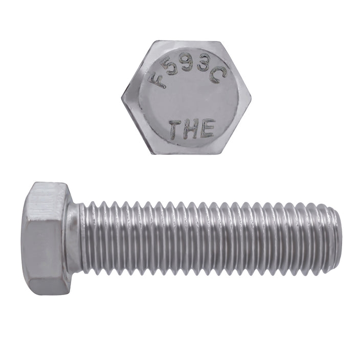 H. Paulin (680) 5000-491 Paulin 3/8"-16 x 1-1/4" Hex Head Cap Screws 18.8 Stainless UNC FT 100 Pcs