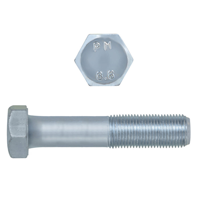 H. Paulin 610-374 Paulin M10-1 x 50mm Metric Hex Head Cap Screws CL 8.8 Extra Fine Zinc DIN961 FT 25 Pcs