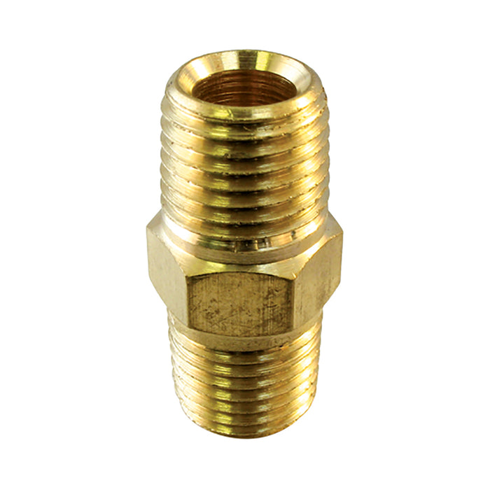 H. Paulin 009-443 Dominion 1/8" Hex head nipple Brass 2Pcs