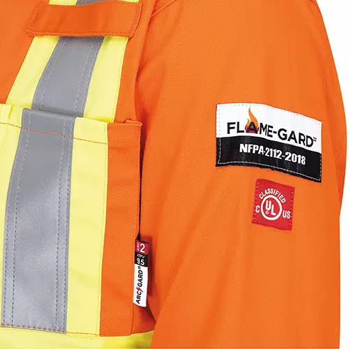 5555 High Visibility FR Rated & Arc Rated Safety Coveralls Colour - V2520250-48