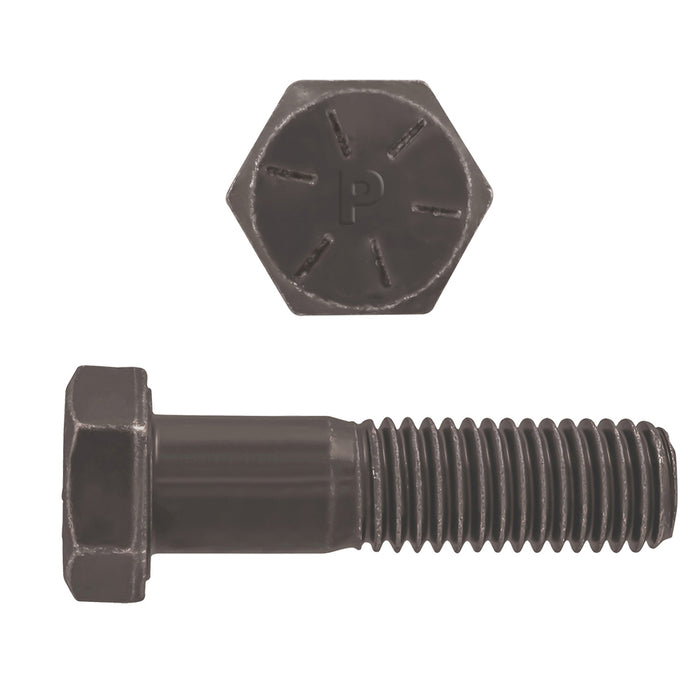 H. Paulin (680) 077-496 Paulin 3/8"-16 x 2" Hex Head Cap Screws Grade 8 UNC Bare Metal PT 100 Pcs