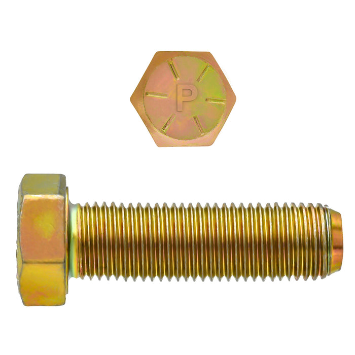 H. Paulin B080-807 Paulin 1"-12 x 3" Hex Head Cap Screws Grade 8 UNF Zinc-Yellow FT 40 Pcs