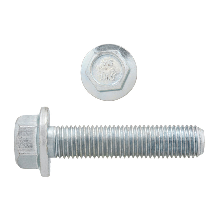 H. Paulin 009-117 Paulin M6-1.00 x 40mm Metric Hex Flange Bolts Zinc Class 10.9 Coarse Thread PT 2 Pcs