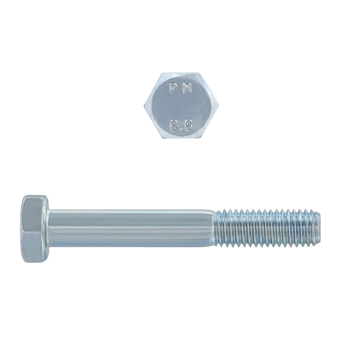 H. Paulin 608-378 Paulin M10-1.50 x 70mm Metric Hex Head Cap Screws CL 8.8 Coarse Zinc DIN931 PT 100 Pcs