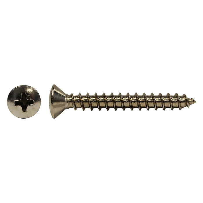 H. Paulin (680) 5170-145 Papco No.8 x 1-1/2" Oval Tapping Screws 18.8 Stainless 100Pcs