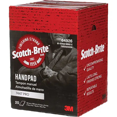 Scotch-Brite™ 7447 Hand Pads Grit - SB64926