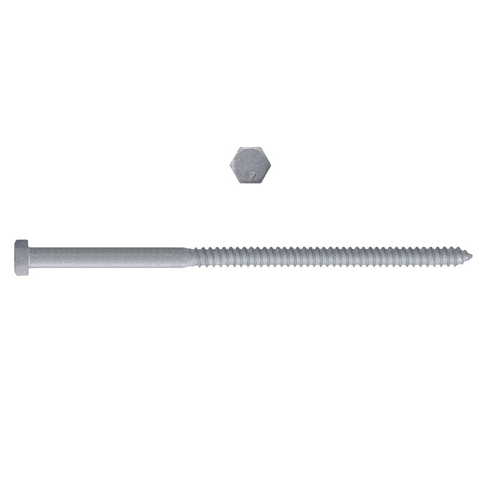 H. Paulin (680) 854-329 Paulin 1/4" x 6" Hex Lag Bolts Steel Galvanized 100 pcs