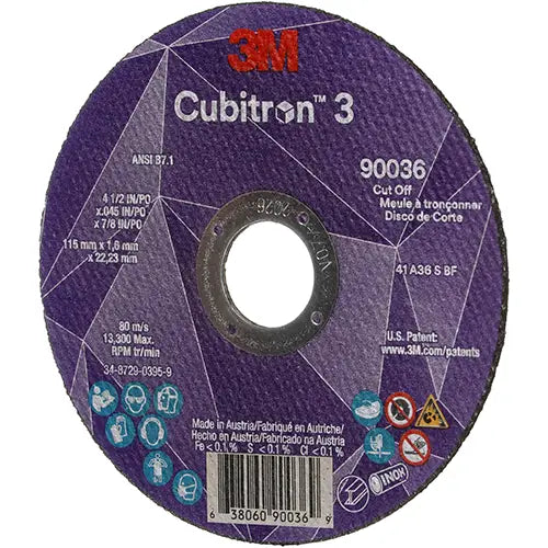 Cubitron™ 3 Cut-Off Wheel Max. RPM - 7100304006