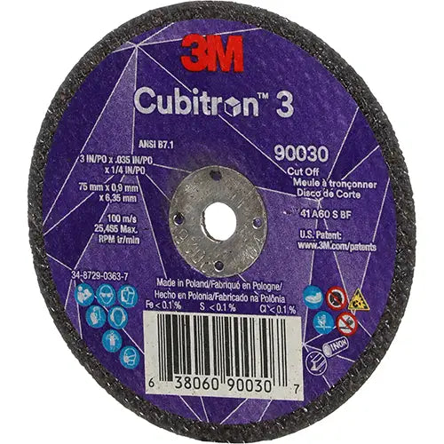 Cubitron™ 3 Cut-Off Wheel Max. RPM - 7100303860