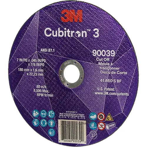 Cubitron™ 3 Cut-Off Wheel Max. RPM - 7100313189