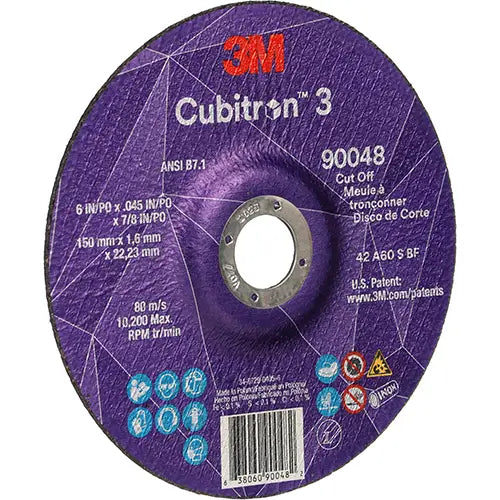 Cubitron™ 3 Cut-Off Wheel Max. RPM - 7100313201