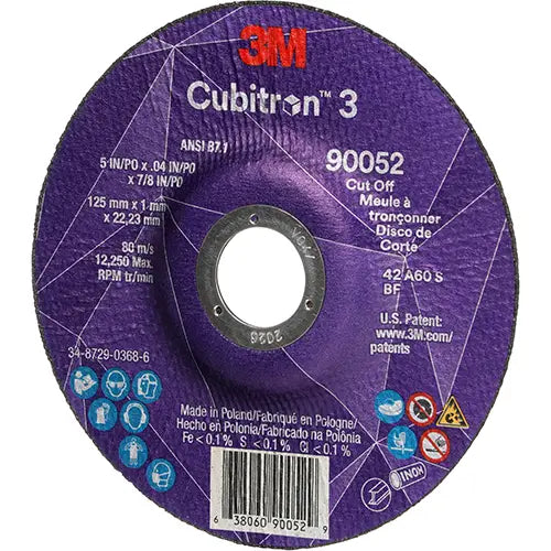 Cubitron™ 3 Cut-Off Wheel Max. RPM - AB03856