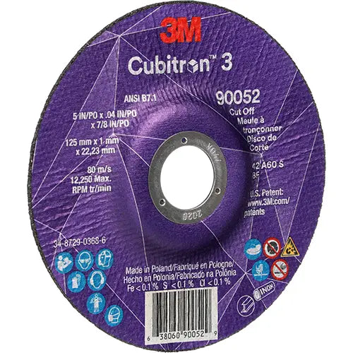 Cubitron™ 3 Cut-Off Wheel Max. RPM - AB03856