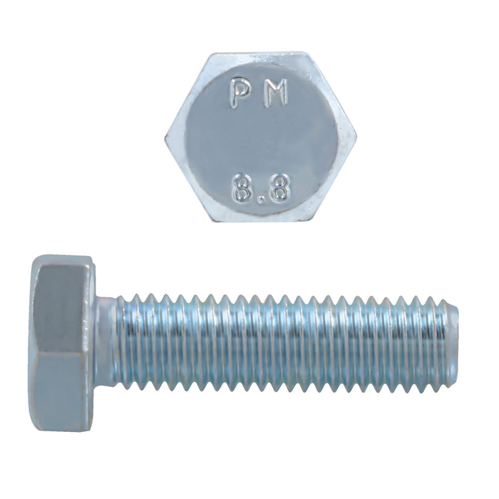 H. Paulin (680) 608-371 Paulin M10-1.50 x 35mm Metric Hex Head Cap Screws CL 8.8 Coarse Zinc DIN933 FT 100 Pcs