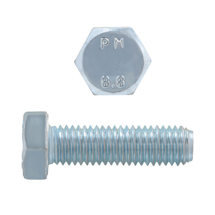 H. Paulin (680) 608-416 Paulin M12-1.75 x 40mm Metric Hex Head Cap Screws CL 8.8 Coarse Zinc DIN933 FT 50 Pcs