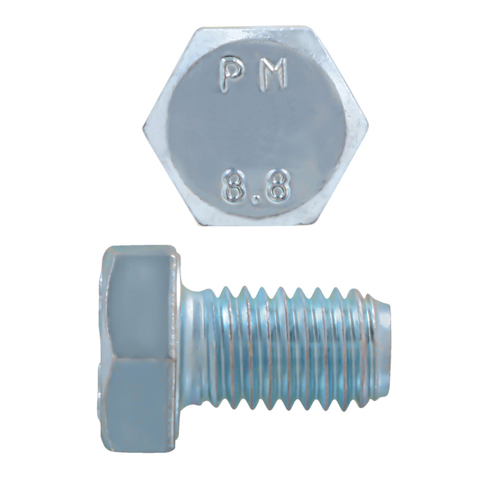 H. Paulin 608-410 Paulin M12-1.75 x 20mm Metric Hex Head Cap Screws CL 8.8 Coarse Zinc DIN933 FT 50 Pcs