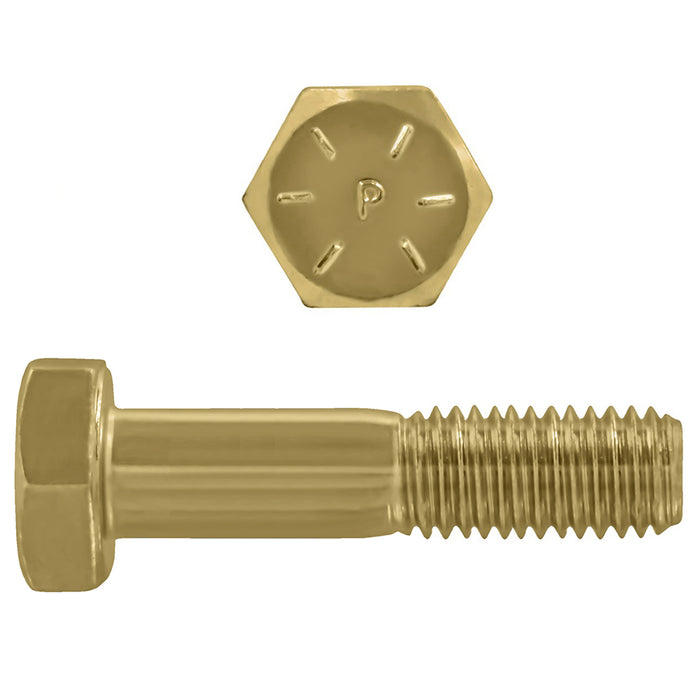 H. Paulin (680) B079-454 Paulin 5/16"-18 x 2-3/4" Hex Head Cap Screws Grade 8 UNC Zinc-Yellow PT 550 Pcs
