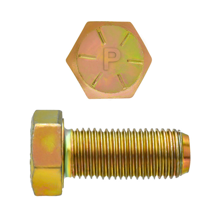 H. Paulin (680) B080-579 Paulin 1/2"-20 x 1" Hex Head Cap Screws Grade 8 UNF Zinc-Yellow FT 400 Pcs