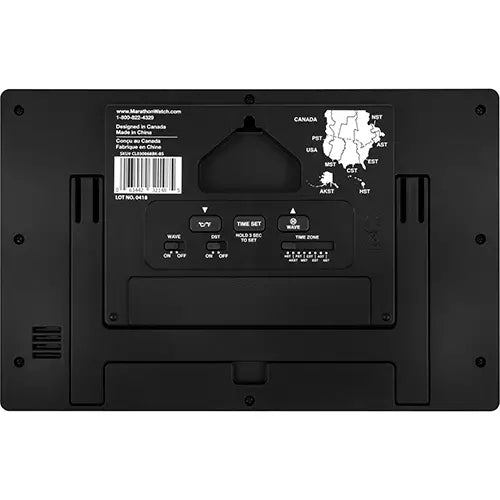 Self-Setting & Self-Adjusting Wall Clock with Stand - CL030068-BK-BS-NA