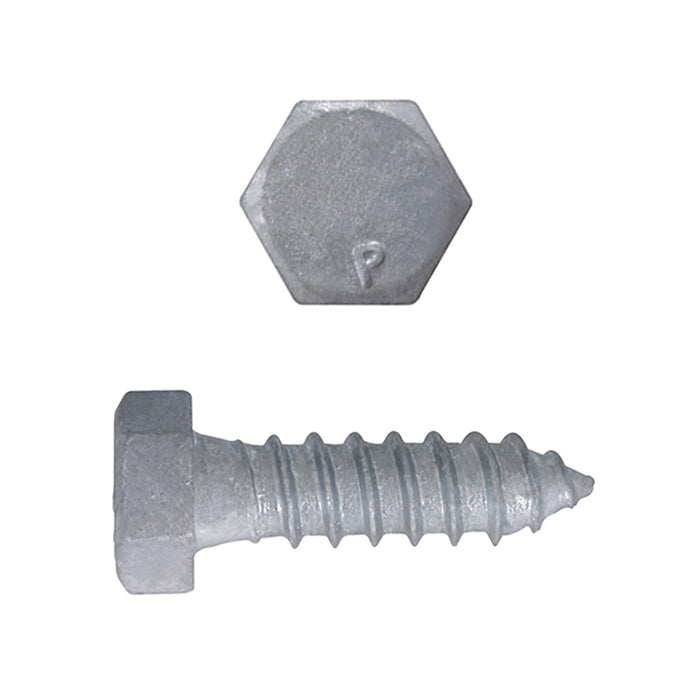 H. Paulin (680) 854-309 Paulin 1/4" x 1" Hex Lag Bolts Steel Galvanized 100 pcs