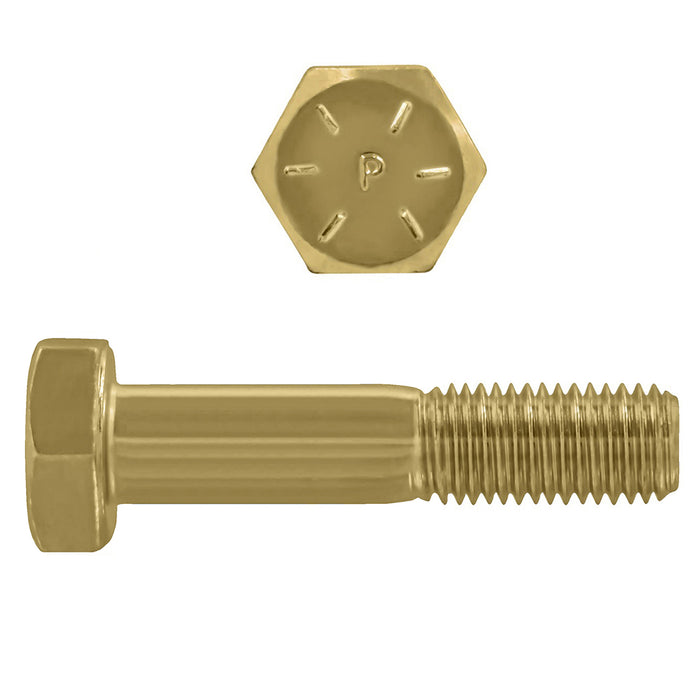 H. Paulin (680) B079-726 Paulin 3/4"-10 x 4-1/2" Hex Head Cap Screws Grade 8 UNC Zinc-Yellow PT 55 Pcs