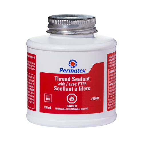 Permatex 80634 PERMATEX THREAD SEALANT WITH PTFE 14H 118ML CAN