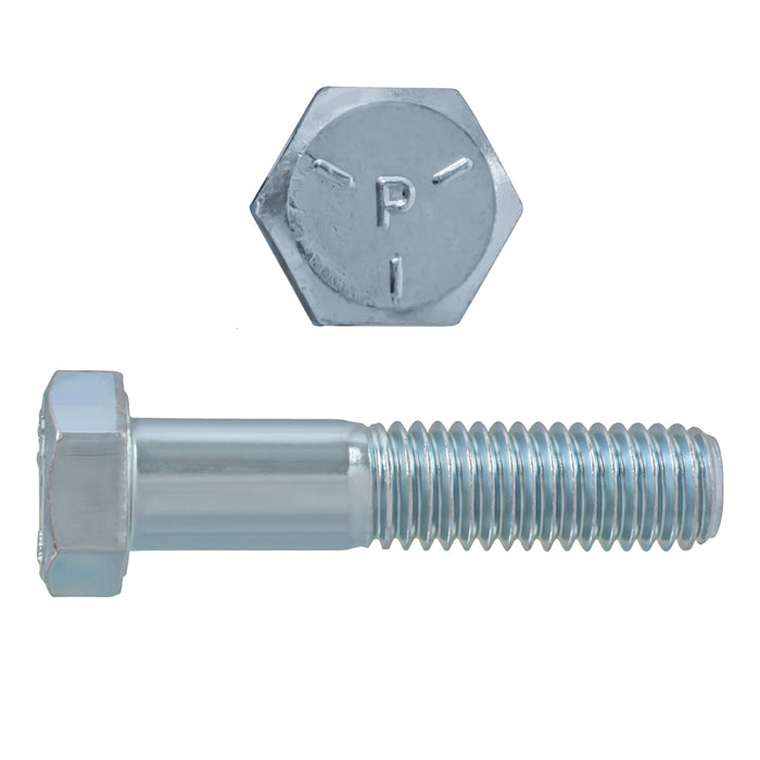 H. Paulin 075-587 Paulin 1/2"-13 x 2-1/4" Hex Head Cap Screws Grade 5 UNC Zinc PT 50 Pcs