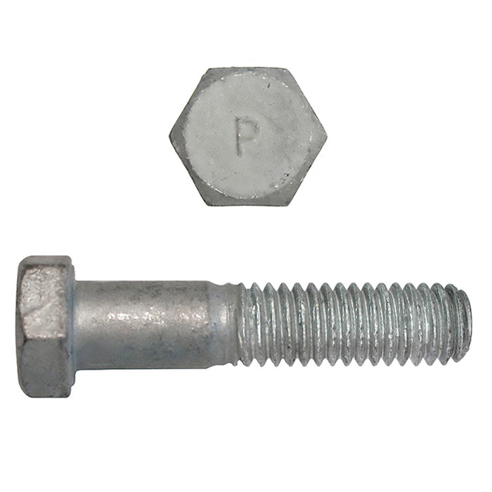 H. Paulin (680) 850-493 Paulin 3/8"-16 x 1-1/2" Hex Head Cap Screws Grade 2 UNC Galvanized PT 100 Pcs