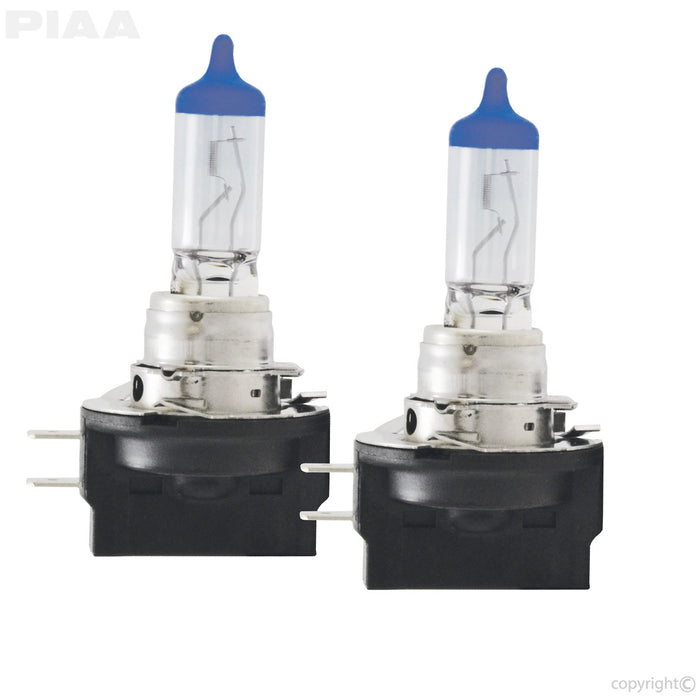 PIAA (179) 15411 PIAA H11B Xtreme White Plus Bulb 55w 4000K, Twin Pack