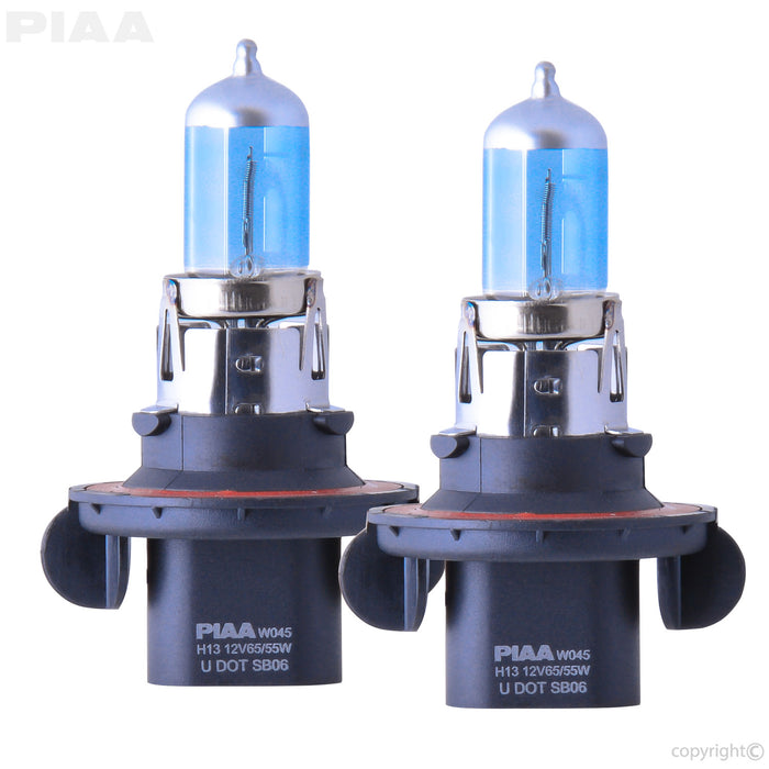 PIAA (179) 23-10113 H13 Xtreme White Hybrid Bulb, 3900K - 12V 65/55W - Twin Pack