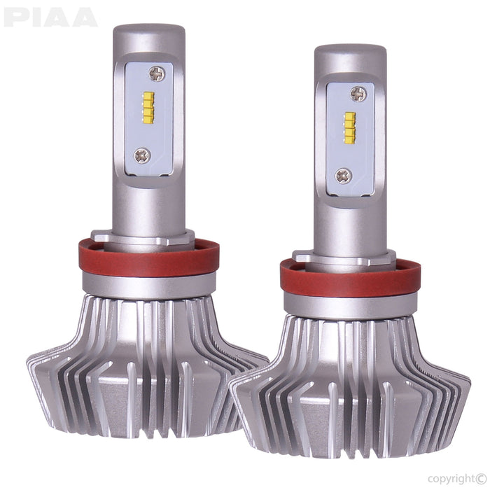 PIAA (179) 26-17311 H11 Platinum LED Bulb Twin Pack - 4000Lm, 6000K, 25W