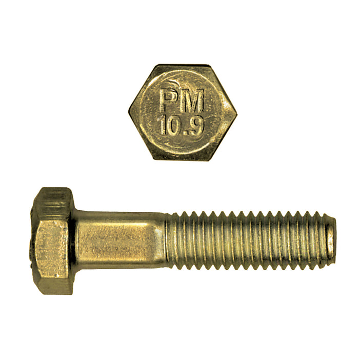 H. Paulin 024-835 Paulin M10-1.25 x 40mm Metric Hex Flange Bolts Zinc Class 10.9 Fine Thread PT 2 Pcs