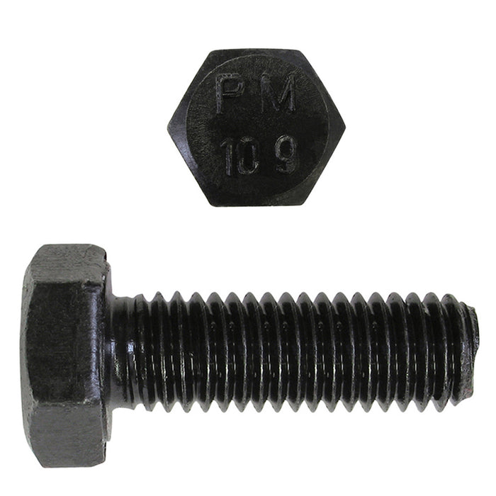 H. Paulin (680) B612-554 Paulin M24-3.00 x 60mm Metric Hex Head Cap Screws CL 10.9 Coarse Bare Metal DIN933 FT 60 Pcs