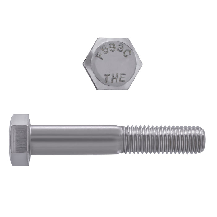 H. Paulin 5000-683 Paulin 5/8"-11 x 4" Hex Head Cap Screws 18.8 Stainless UNC PT 10 Pcs
