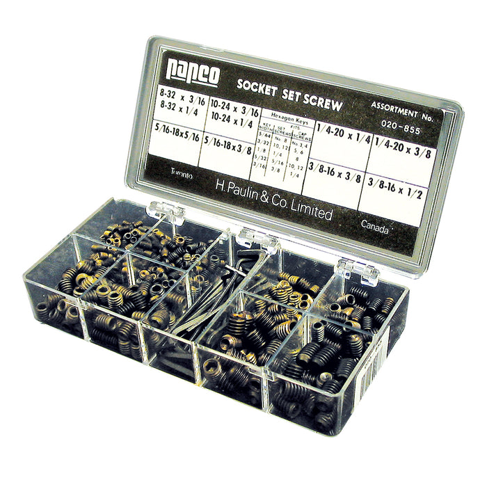 H. Paulin 020-855 Papco Assortments Set Screw Socket 1 Pcs