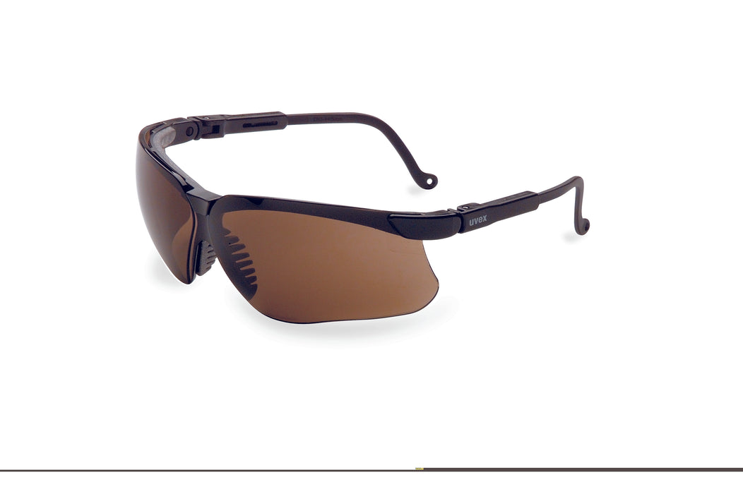 North Safety (399) S3201 Uvex S3201 Genesis Safety Eyewear, Black Frame, Espresso Ultra-Dura Hardcoat Lens.