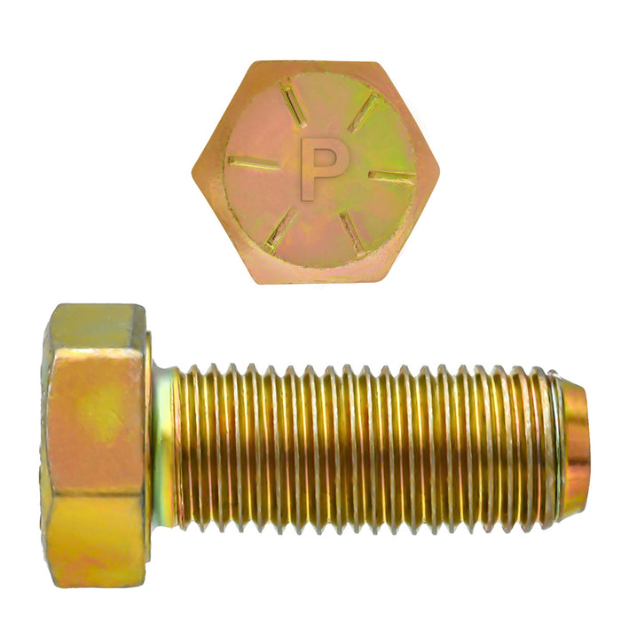 H. Paulin (680) 080-714 Paulin 3/4"-16 x 1-1/2" Hex Head Cap Screws Grade 8 UNF Zinc-Yellow FT 20 Pcs