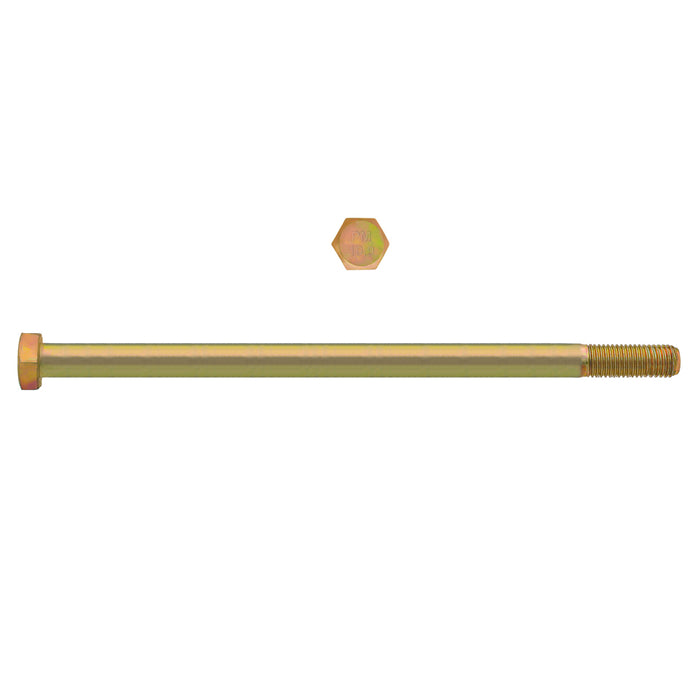 H. Paulin 613-482 Paulin M16-2.00 x 160mm Metric Hex Head Cap Screws CL 10.9 Coarse Zinc-Yellow DIN931 PT 25 Pcs