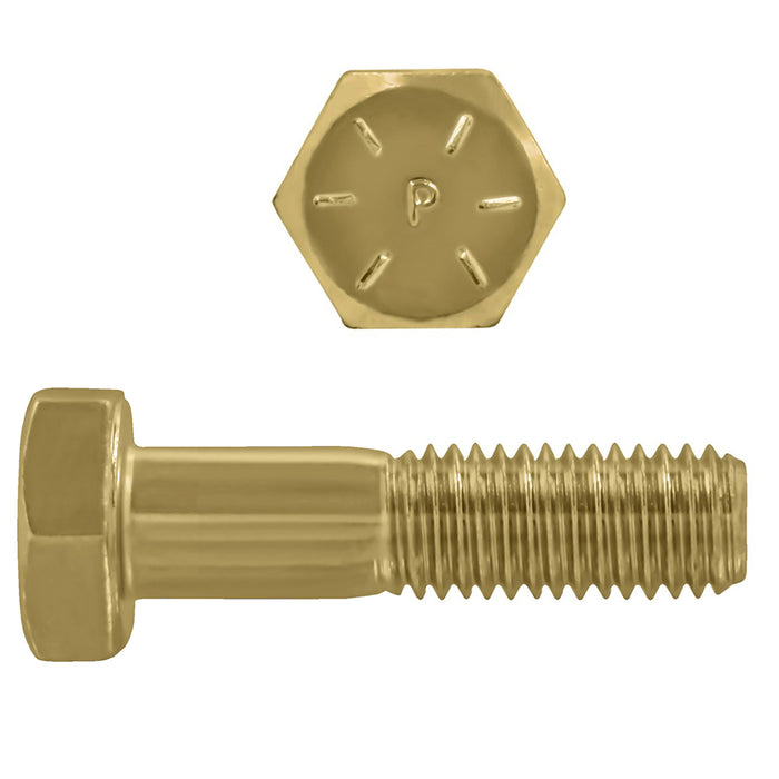 H. Paulin B079-450 Paulin 5/16"-18 x 1-3/4" Hex Head Cap Screws Grade 8 UNC Zinc-Yellow PT 850 Pcs