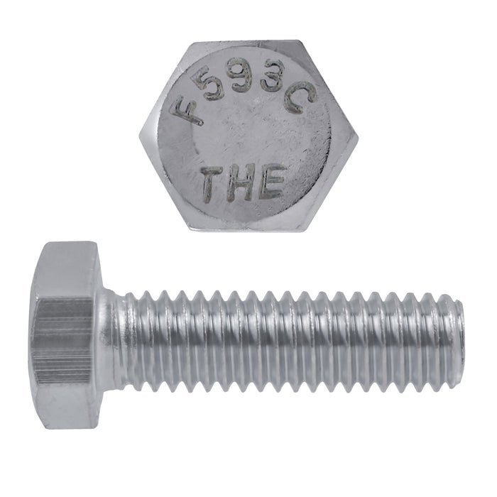 H. Paulin 5000-309 Paulin 1/4"-20 x 1" Hex Head Cap Screws 18.8 Stainless UNC FT 100 Pcs