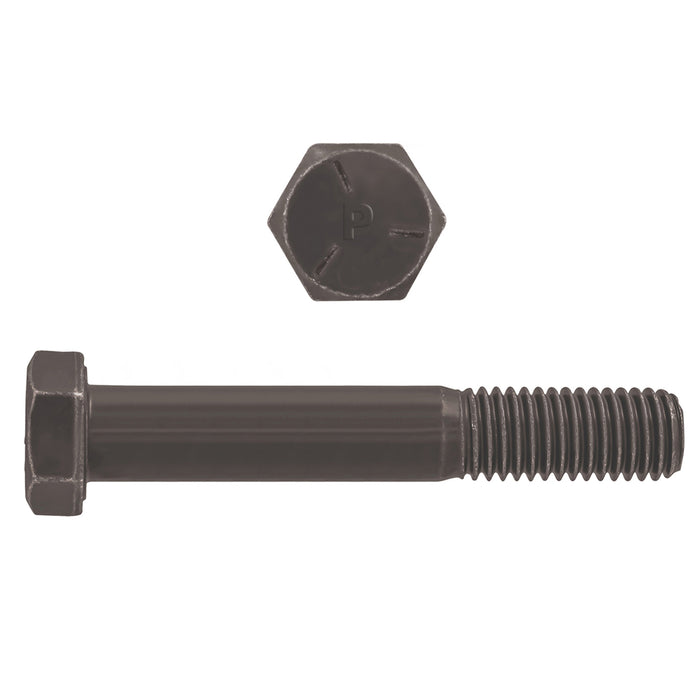 H. Paulin 073-639 Paulin 9/16"-12 x 4-1/2" Hex Head Cap Screws Grade 5 UNC Bare Metal PT 25 Pcs