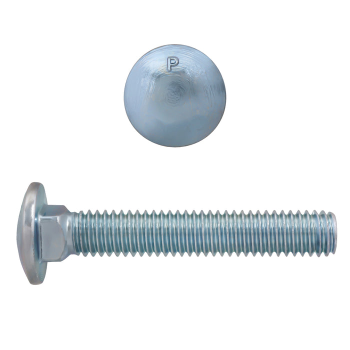 H. Paulin (680) B129-451 Paulin 5/16"-18 x 2" Carriage Bolts Zinc Grade 2 UNC FT 700 Pcs