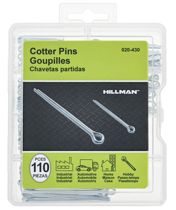 H. Paulin 020-430 Needa Cotter Pin Tray 110 pieces