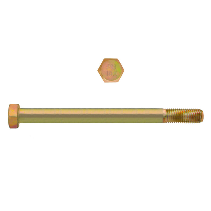 H. Paulin (680) 613-450 Paulin M14-2.00 x 100mm Metric Hex Head Cap Screws CL 10.9 Coarse Zinc-Yellow DIN931 PT 25 Pcs