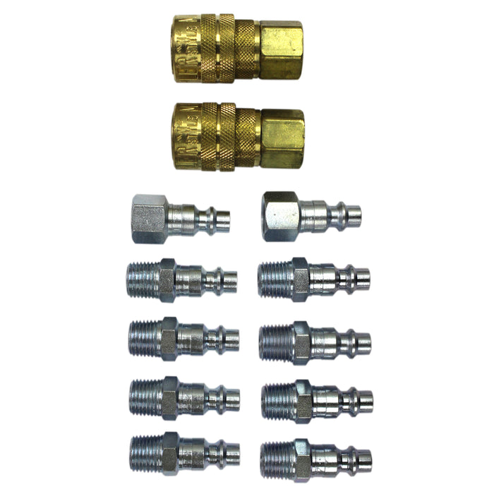 Milton (625) S-210 Milton (S-210) 1/4" NPT M-Style Coupler and Plug Kit, (12-Piece)