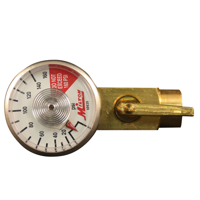 Milton s-638-1 Milton S-638-1 1/4" NPT Flow Control Valve with Dial Gauge