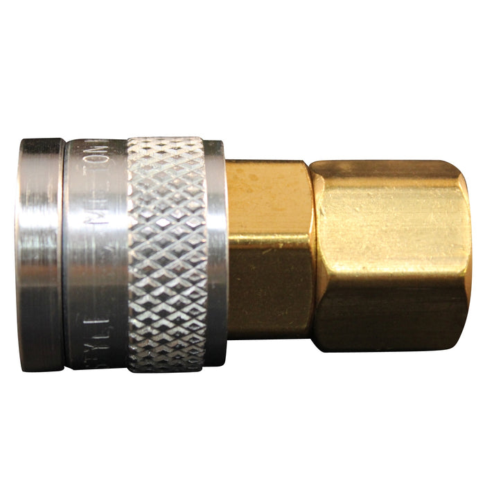 Milton (625) S-755 Milton S-755 1/4" FNPT M Style Push Type Coupler
