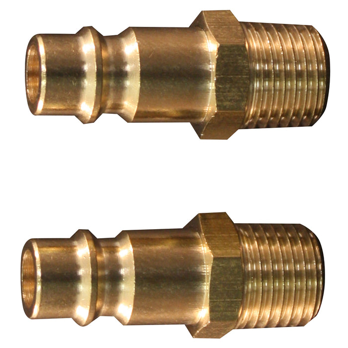 Milton s-760 Milton (S-760) 1/4" MNPT Male V-Style High Flow Plug, (Brass)